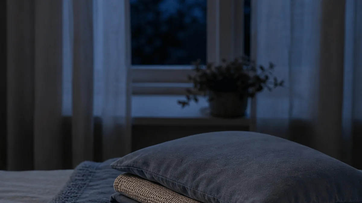 A restful bedroom corner for sleep routine reflection